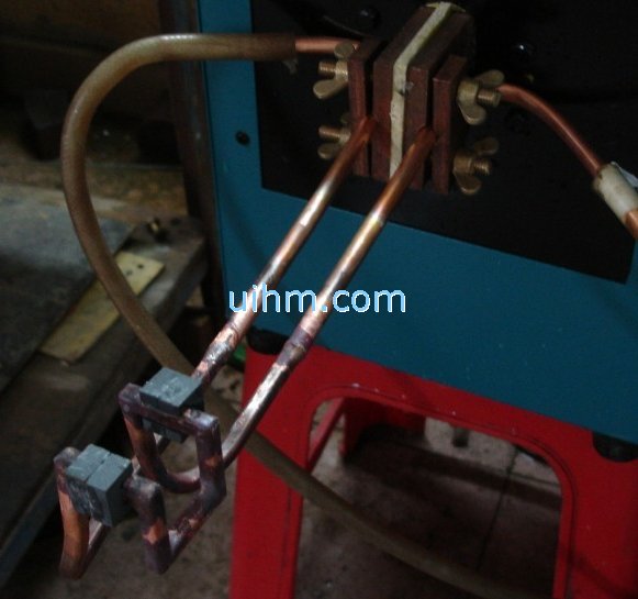 induction brazing with magnetic core
