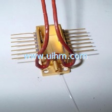 induction soldering optoelectronic components