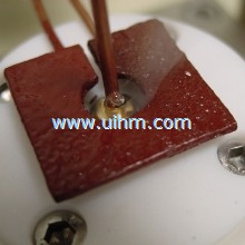 induction soldering rf connector assemblies
