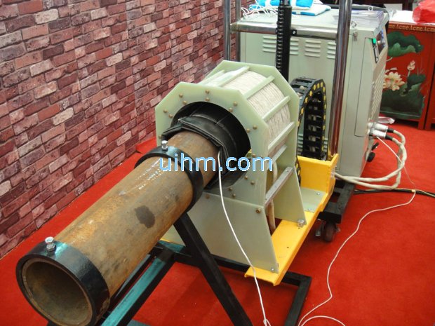 air cooled induction coil for pipe preheating with UM-80C-HF induction heater