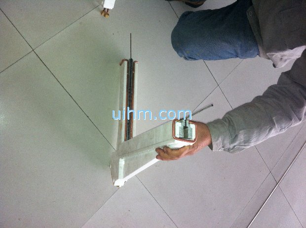 custom design V shapre induction coil for heating surface_1