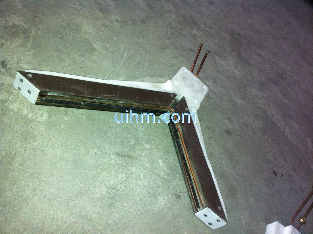 custom design V shapre induction coil for heating surface_2