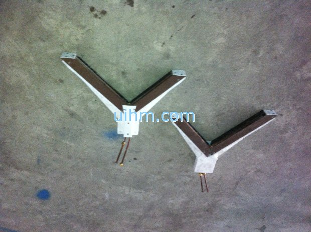 custom design V shapre induction coil for heating surface_3