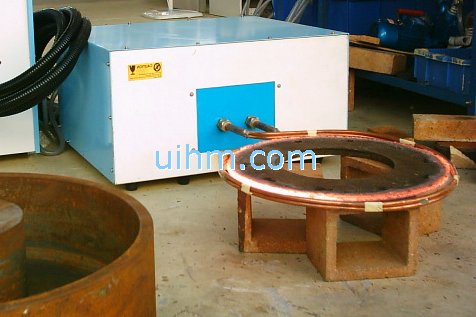induction hardening by horizontal induction heater