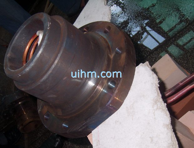 induction heating inner bore of auto part by 120KW induction heater (UM-120AB-RF)_3