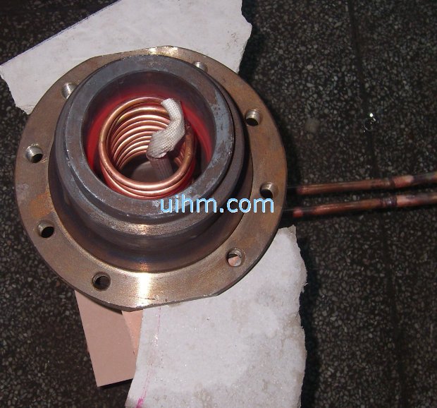 induction heating inner bore of auto part by 120KW induction heater (UM-120AB-RF)_4