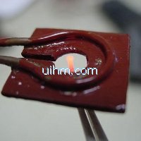 induction heating small wire with strengthening coil