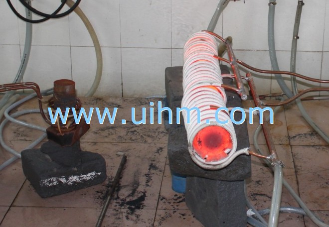 induction forging 12cm steel bars by 120KW machine-1