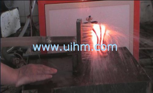 induction quenching with special out-of-shape coil
