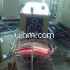induction heating cambered work-piece by 160KW power supply