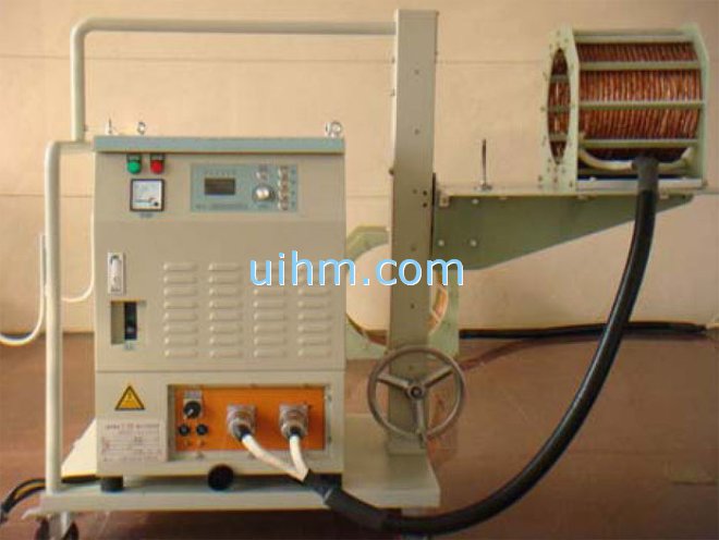 induction heating lever of crane by air cooled induction coil with Homothermal status