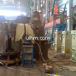 induction preheating and heat treatment after welding for 600mw turbine by um-dsp air cooled machine