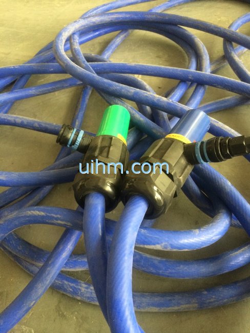 connector & interface of air cooled flexible induction coil for 80KW