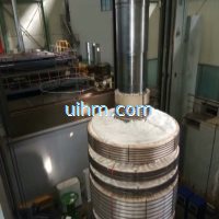 air cooled flexible induction coil for heating turbine shaft