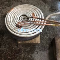 pancake induction coil for heating surface of steel plate