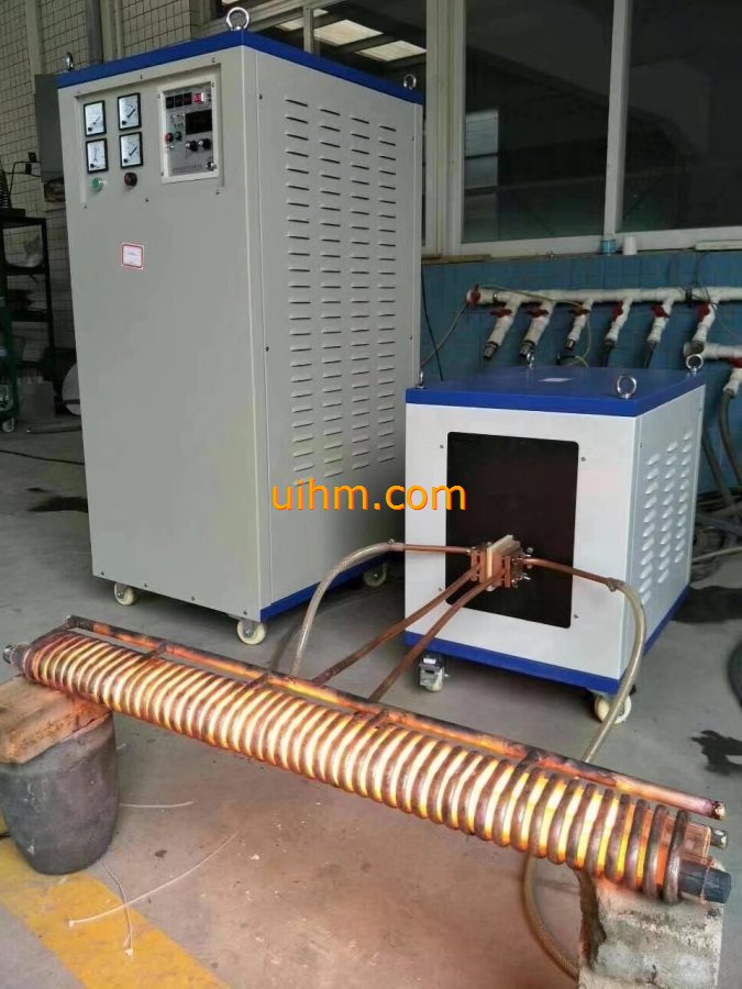 induction annealing for SS steel pipe by 200KW induction heater (4)