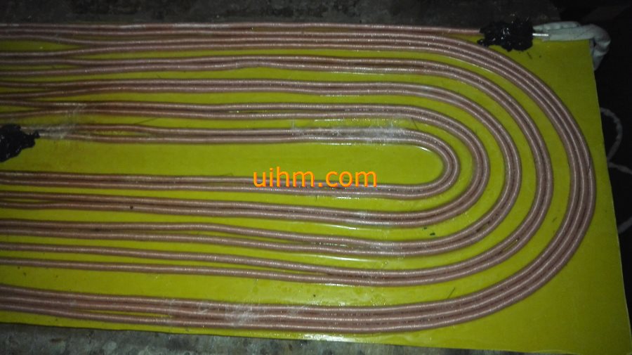 induction heating steel plate for cooking by 15KW air cooled induction heater (10)