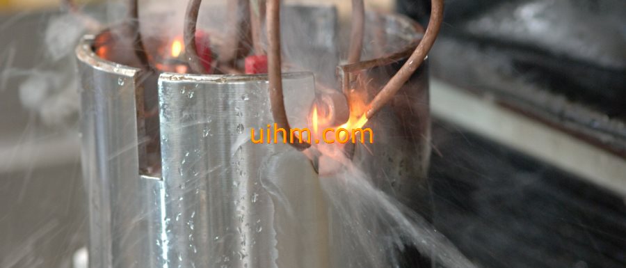 induction quenching incision of steel pipe
