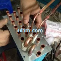 induction brass soldering pipes for chiller
