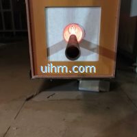 induction forging steel rods with  series connection induction coil