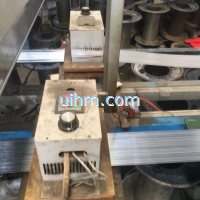 induction heating steel strip online by air cooled induction heater
