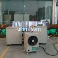 induction preheating turbine-shaft by full air cooled dsp induction heater