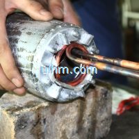 induction shrink fitting aluminum motors stators rotors