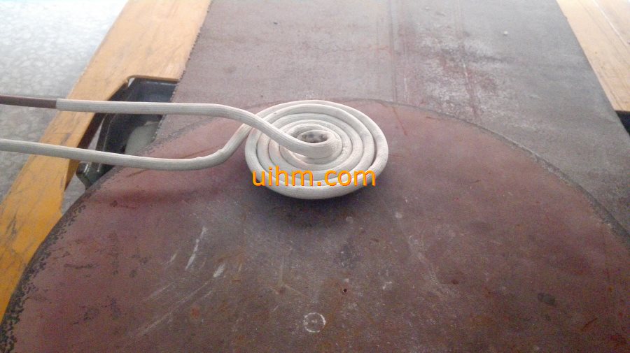 induction heating steel plate surface by pancake induction coil (8)