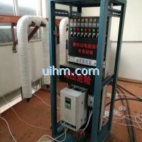 full air cooled induction heater to heat water or heat-transfer oil for providing heat