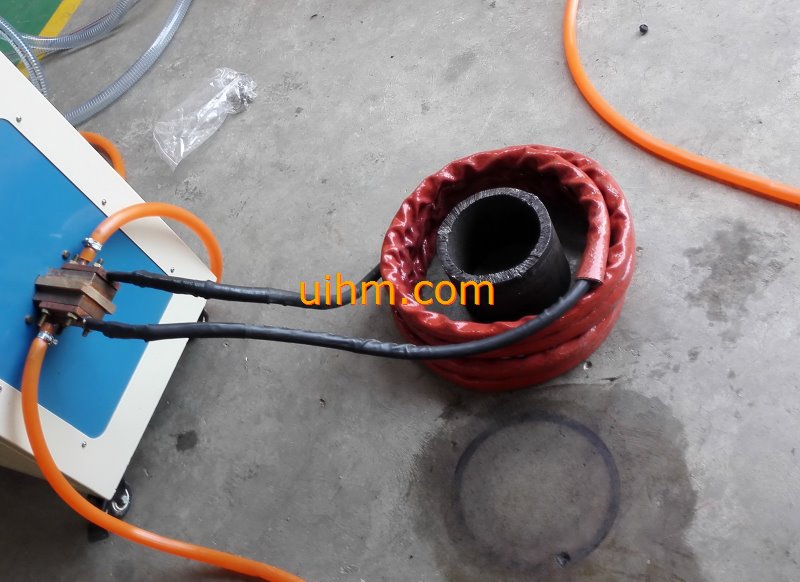 induction shrink fitting coupling hub for oil pipes project by water cooled flexible induction coil (10)