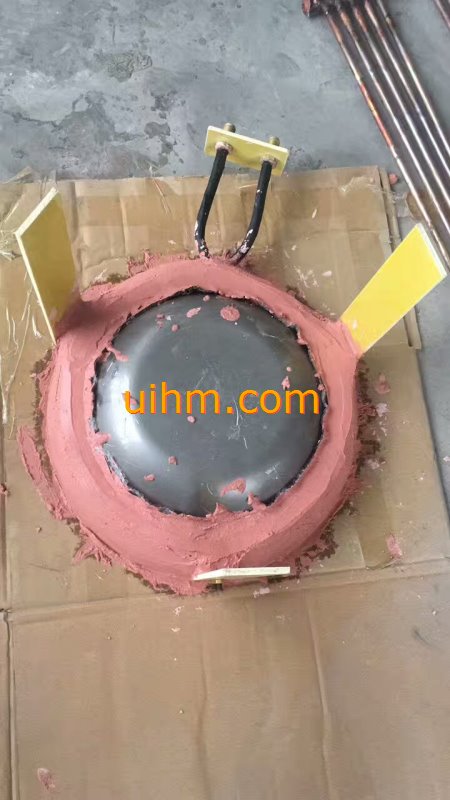 induction melting with Titanium alloy pot by customized induction coil (1)