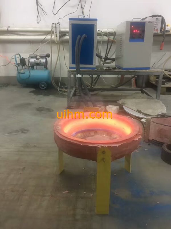 induction melting with Titanium alloy pot by customized induction coil (2)