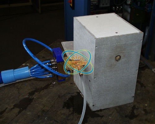induction Coil mounted in an Isolation Box