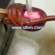 induction brazing silver contacts to copper breaker bars