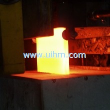 induction heating a steel slab