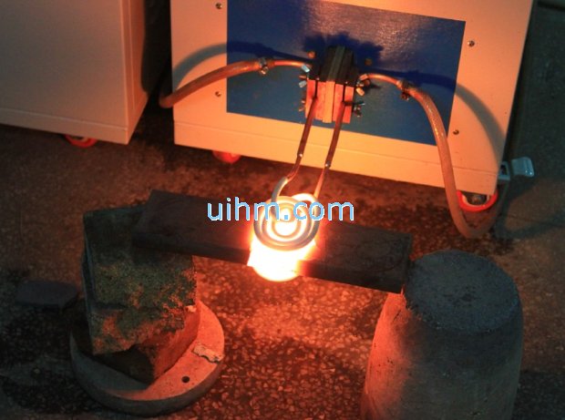 U shape induction coil for heating hole