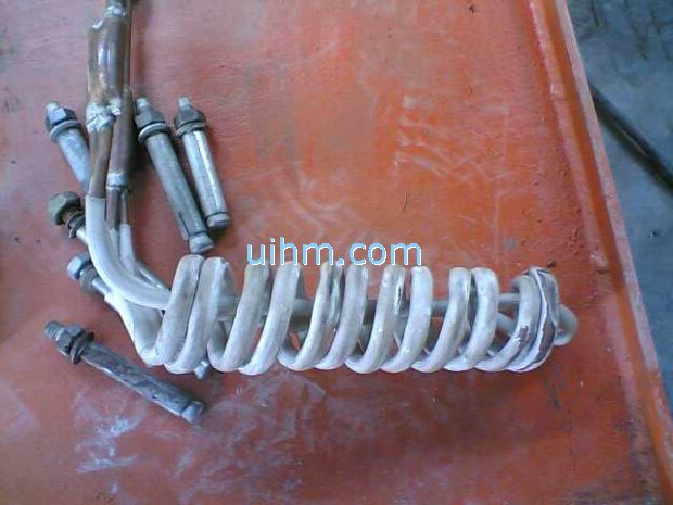 custom design induction coil for heating inner surface (inwall or inner bore)