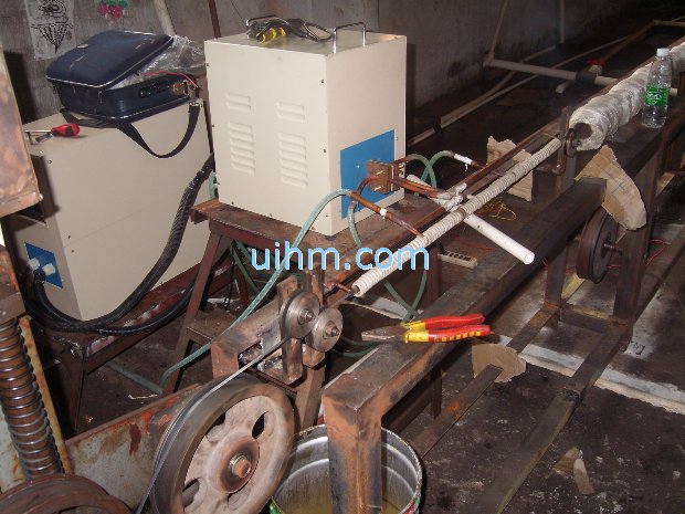 induction annealing steel umbrella ribs by 40KW induction heater (UM-40AB-HF)_1