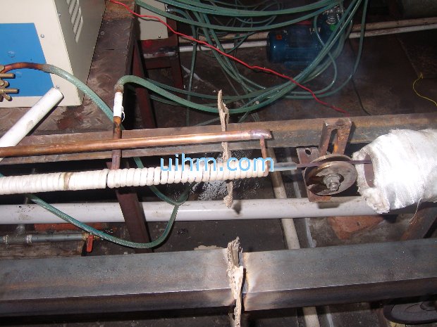 induction annealing steel umbrella ribs by 40KW induction heater (UM-40AB-HF)_3