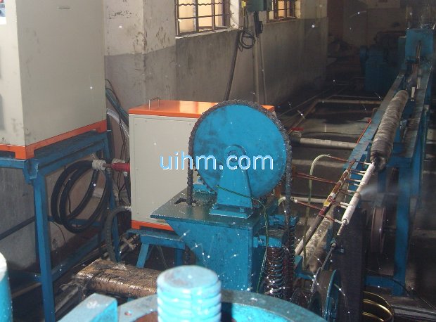 induction annealing umbrella ribs by 60KW induction heater (UM-60AB-UHF)_1