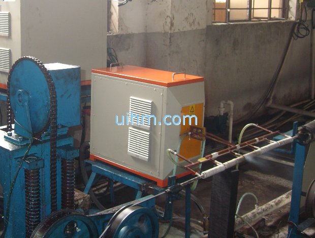 induction annealing umbrella ribs by 60KW induction heater (UM-60AB-UHF)_2