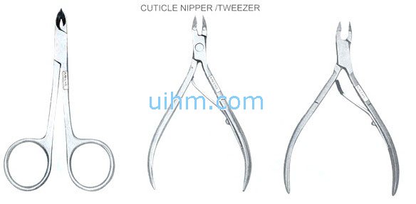 induction hardening beauty instruments (cuticle nipper tweezer)