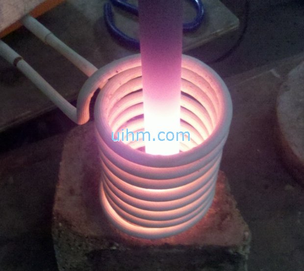 induction heating graphite cylinder by UM-10A-UHF