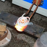 u shape induction coil for heating hole