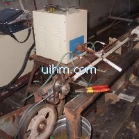 induction annealing steel umbrella ribs by 40KW induction heater (UM-40AB-HF)