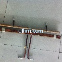 induction coil for tempering iron wire
