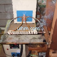 induction tempering steel wire online by 40kw induction heater (um-40ab-hf)