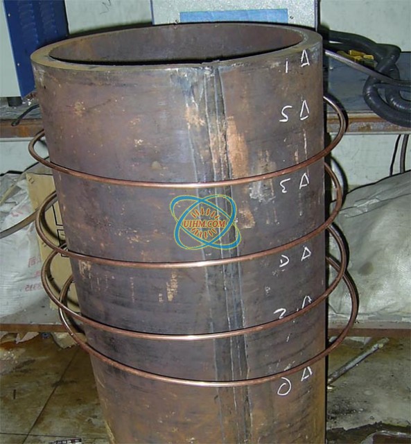 Radio Frequency induction heating 46cm steel pipe