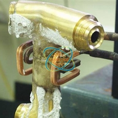 induction brazing brass faucet