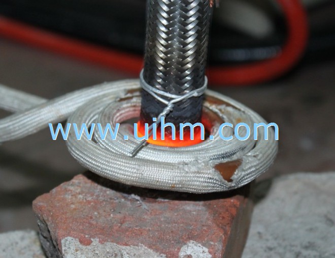 induction brazing for plane oil tube-2
